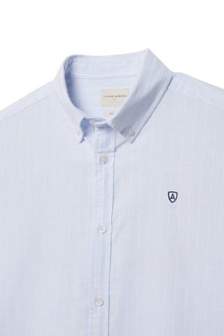 Chemise regular en coton biologique - Bleu
