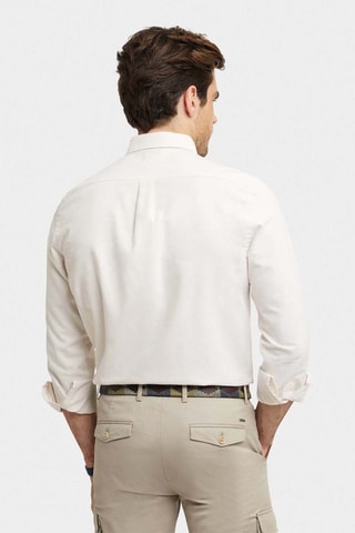 Chemise regular en coton biologique - Écru