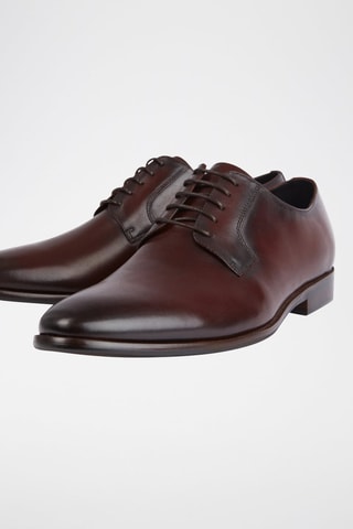 Derbys en cuir - Marron