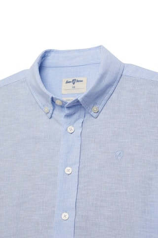 Chemise en lin - Bleu