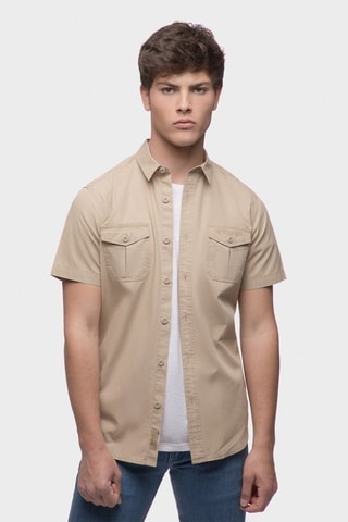 Chemise regular - Beige