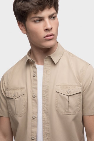 Chemise regular - Beige