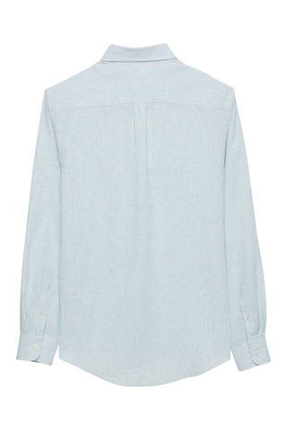Chemise regular en lin - Vert