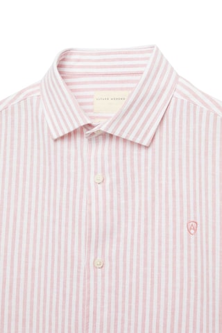Chemise regular en lin - Corail