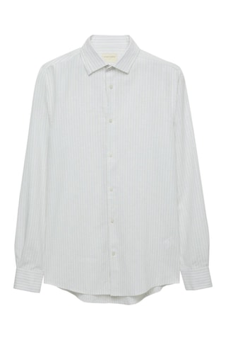 Chemise regular en lin - Vert