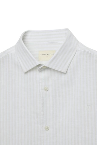 Chemise regular en lin - Vert