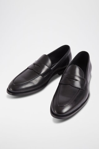 Mocassins en cuir - Noir