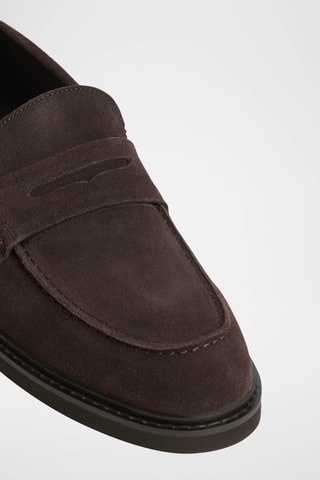 Mocassins en nubuck - Marron