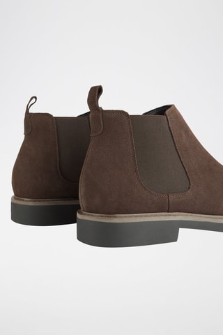 Bottines Chelsea en nubuck - Marron