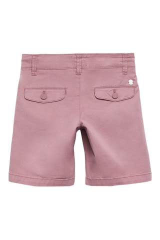 Bermuda en coton biologique - Rouge