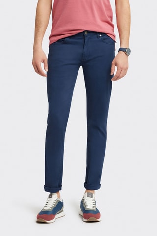 Pantalon slim - Bleu marine