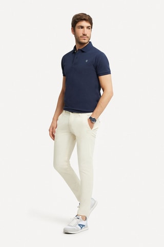 Pantalon slim - Écru