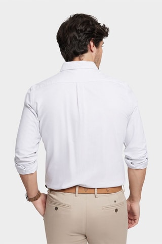 Chemise regular en coton biologique - Gris