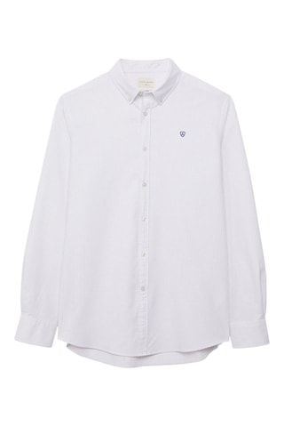 Chemise regular en coton biologique - Gris