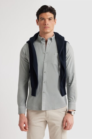 Chemise regular - Gris