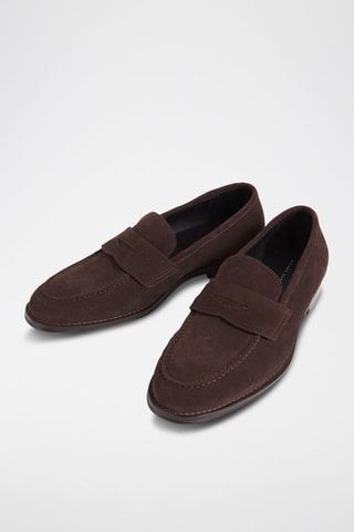 Mocassins en nubuck - Marron