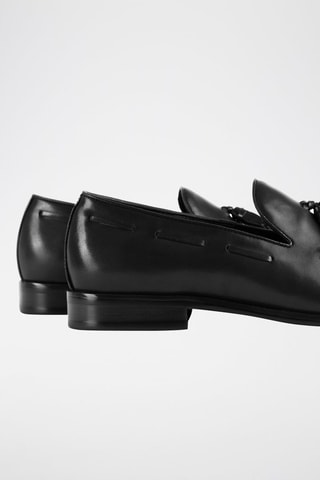 Mocassins en cuir - Noir