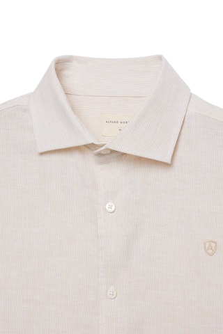 Chemise regular en lin - Jaune