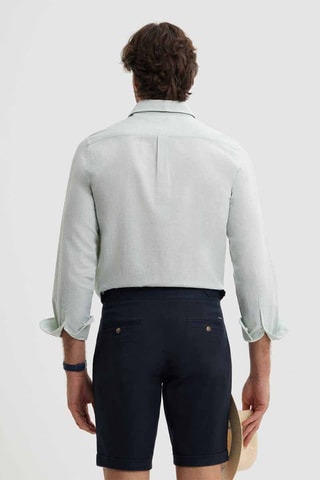 Chemise regular en lin - Vert