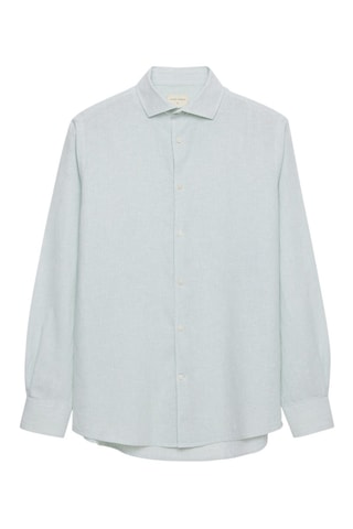 Chemise regular en lin - Vert