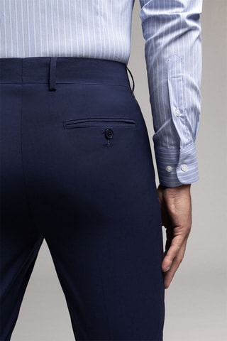 Pantalon de costume slim - Bleu
