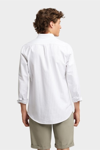 Chemise regular en coton biologique - Gris