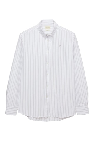 Chemise regular en coton biologique - Gris