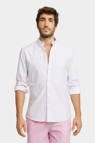 Chemise regular en coton biologique - Rose