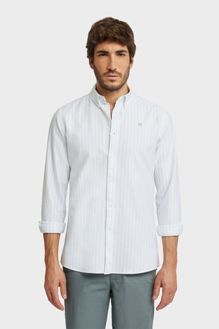 Chemise regular en coton biologique - Vert
