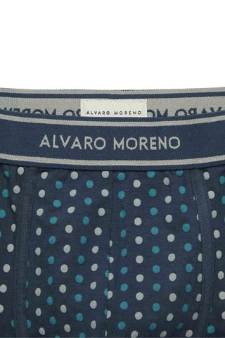 2 boxers - Azul-marinho e cinzento-claro mesclado - Azul-marinho