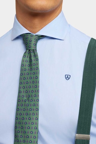 Camisa slim - Azul-celeste - Azul