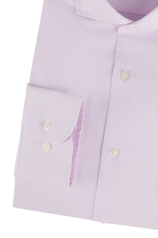 Camisa slim - Azul-celeste - Rosa