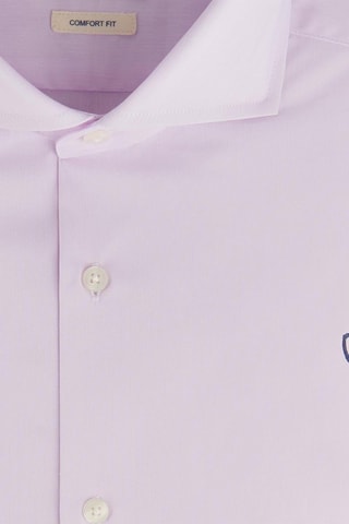 Camisa slim - Azul-celeste - Rosa