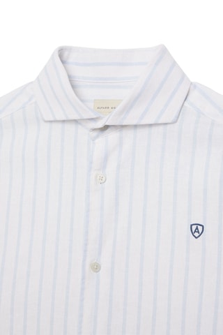 Chemise regular en lin - Bleu