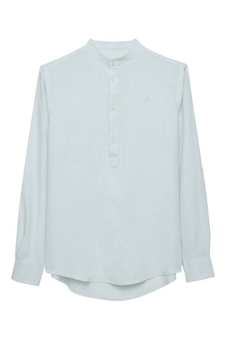 Chemise regular en lin - Vert