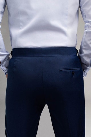 Pantalon de costume slim - Bleu
