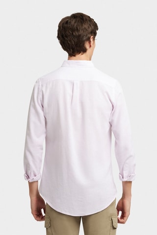 Chemise regular en lin - Rose