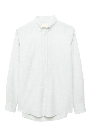 Chemise regular en lin - Vert