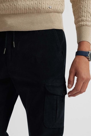 Pantalon cargo - Bleu marine