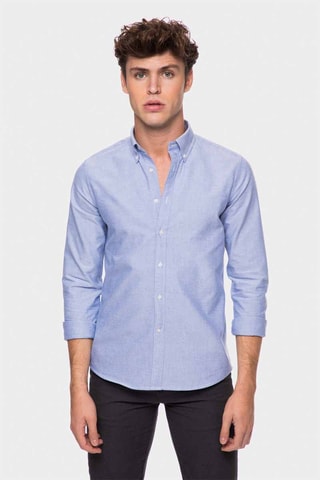 Chemise regular - Bleu