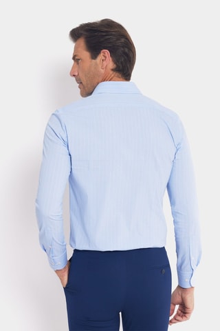 Camisa slim - Azul - Azul