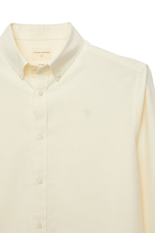 Chemise regular en coton biologique - Jaune