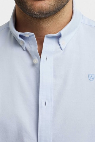 Chemise regular en coton biologique - Bleu