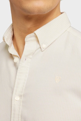 Chemise regular en coton biologique - Jaune