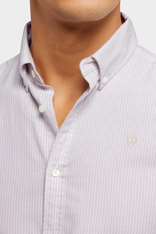 Chemise regular en coton biologique - Beige