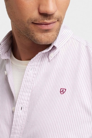Chemise regular en coton biologique - Rouge