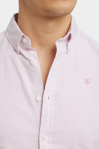 Chemise regular en coton biologique - Corail