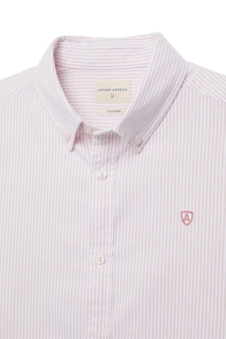 Chemise regular en coton biologique - Corail