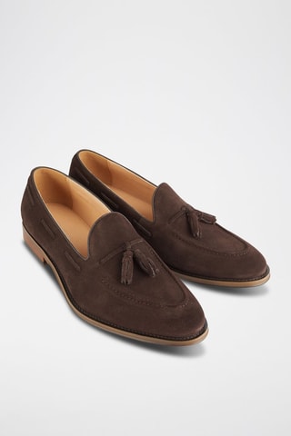Mocassins en nubuck - Marron