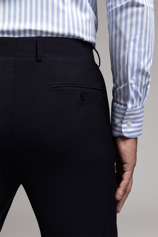 Pantalon de costume slim - Bleu marine